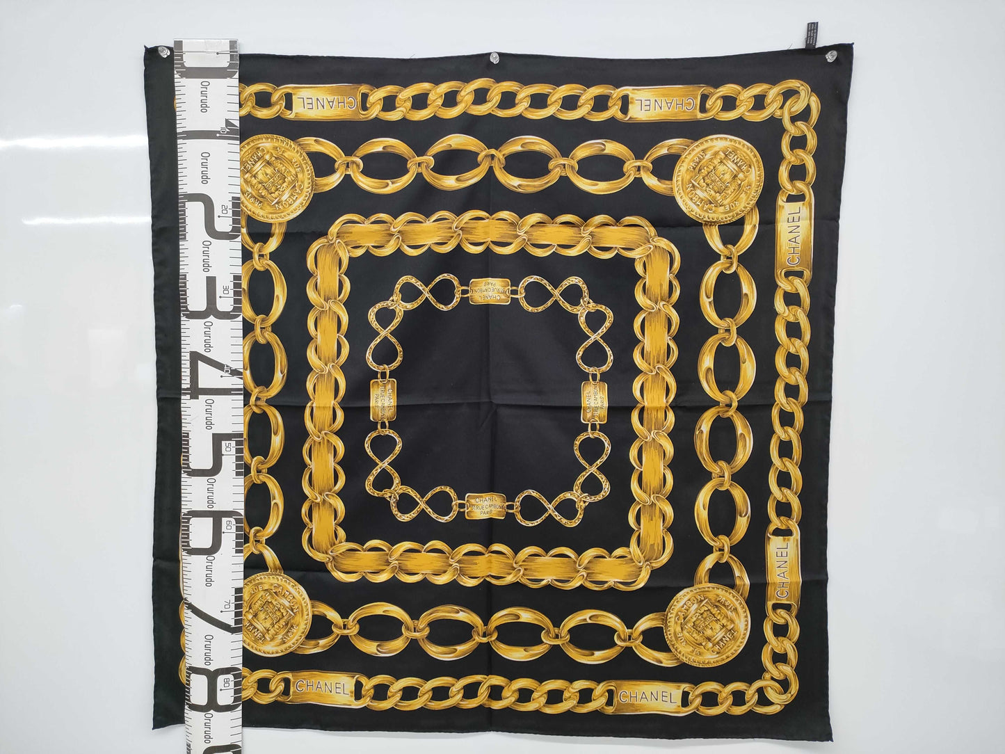 CHANEL 31 RUE CAMBON black scarf