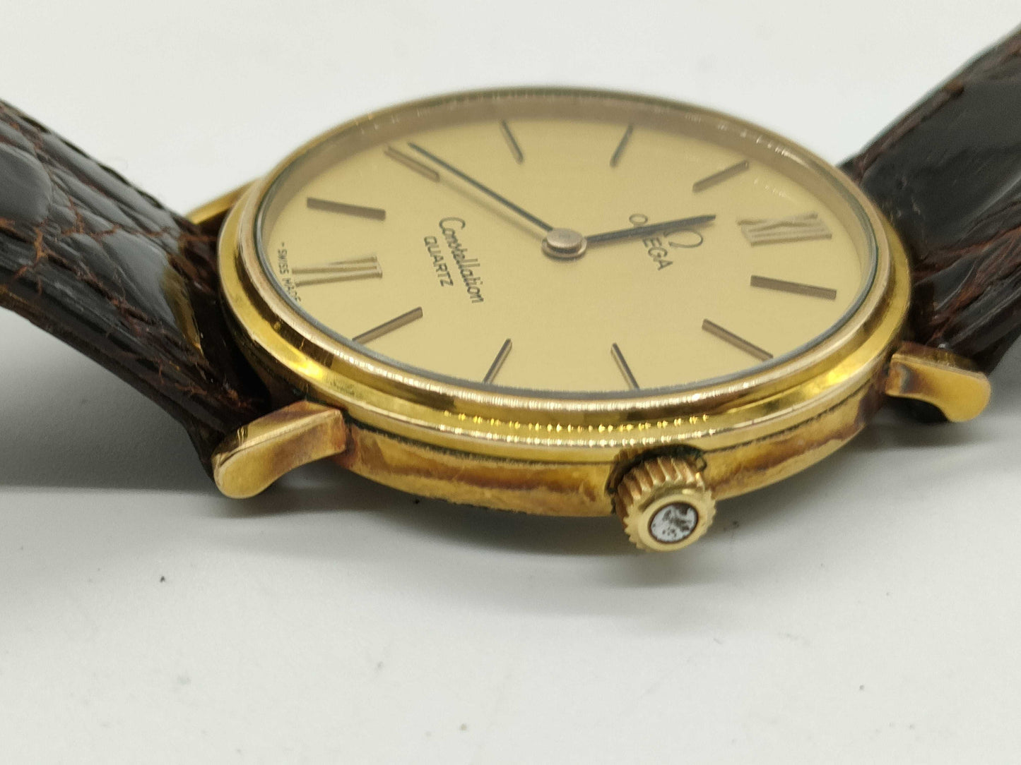 OMEGA Constellation Crocodile Strap Boys' Watch