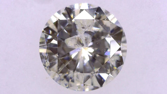 1.105ct J I-1 GOOD/GD/GD FAINT NATURAL 6.68-6.71X3.93mm Diamond Loose