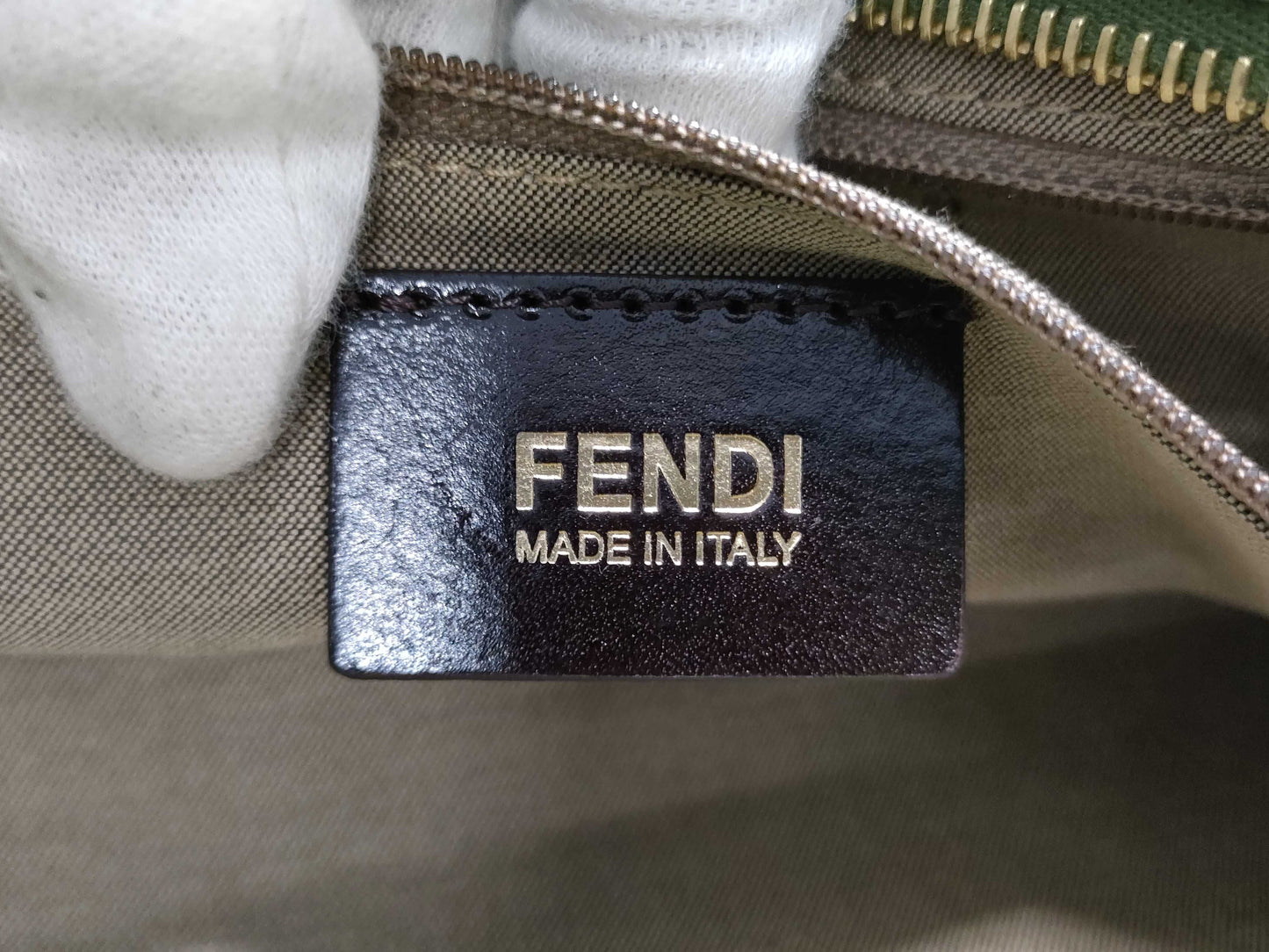 FENDI Zucca pattern canvas tote bag