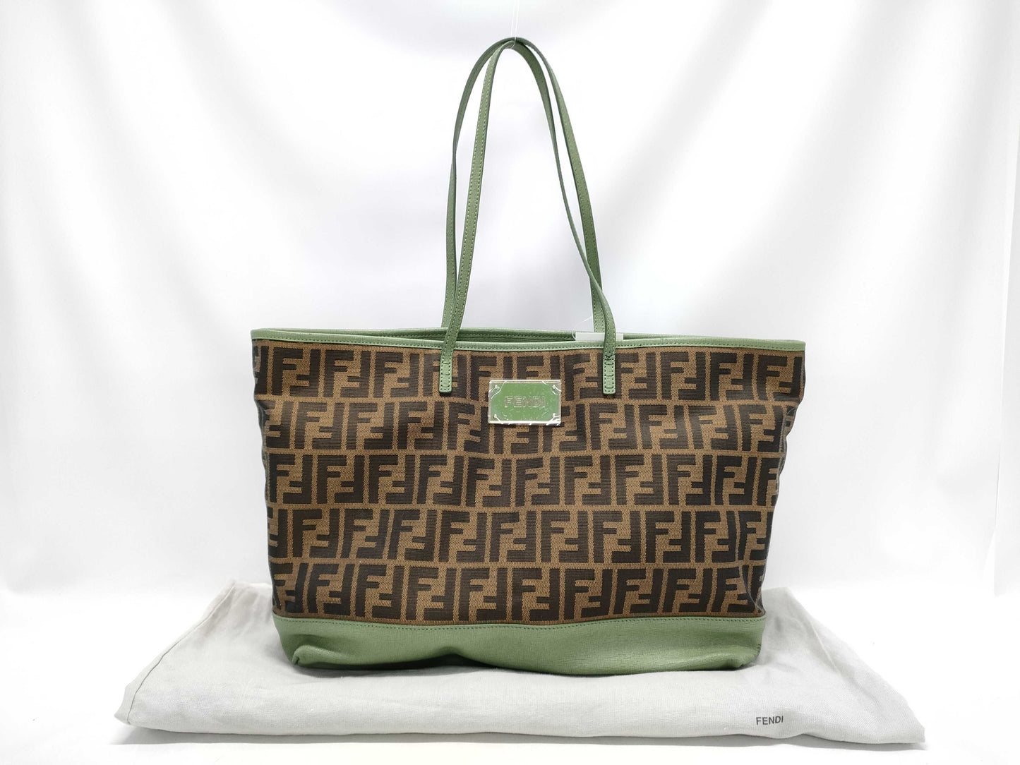 FENDI Zucca pattern canvas tote bag