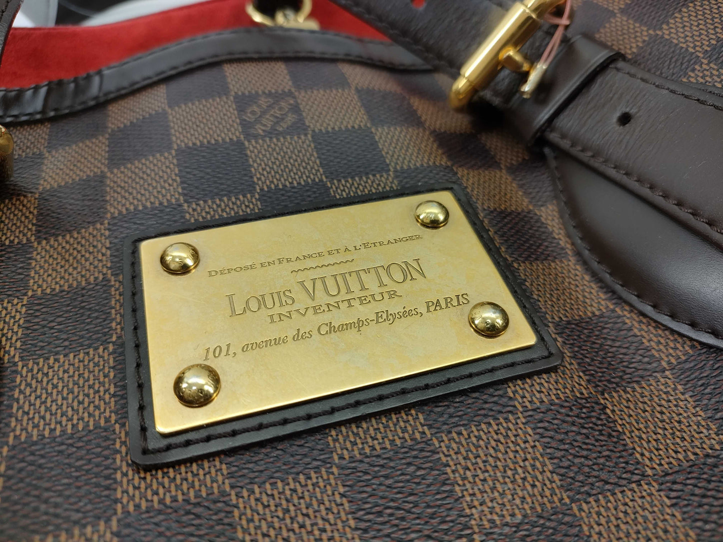 LOUIS VUITTON N51204 Damier Hampstead MM Tote Bag