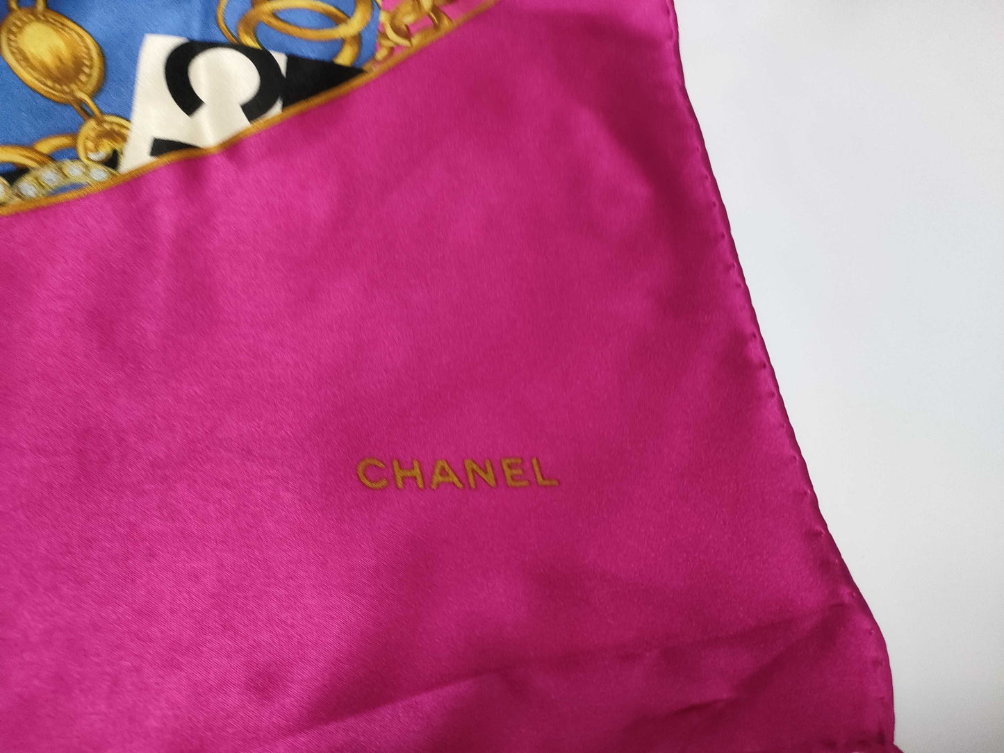 CHANEL Coco Mark Coco Scarf Jewelry Pattern Scarf