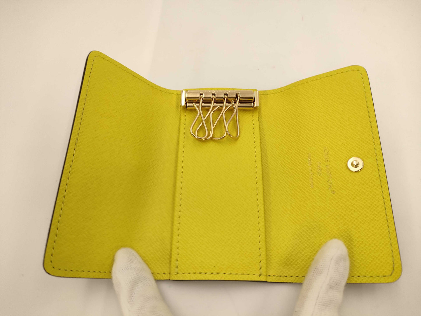 LOUIS VUITTON Monogram M25708 Key Case Multicle 4 Tonic Lemon Key Case/Key Holder