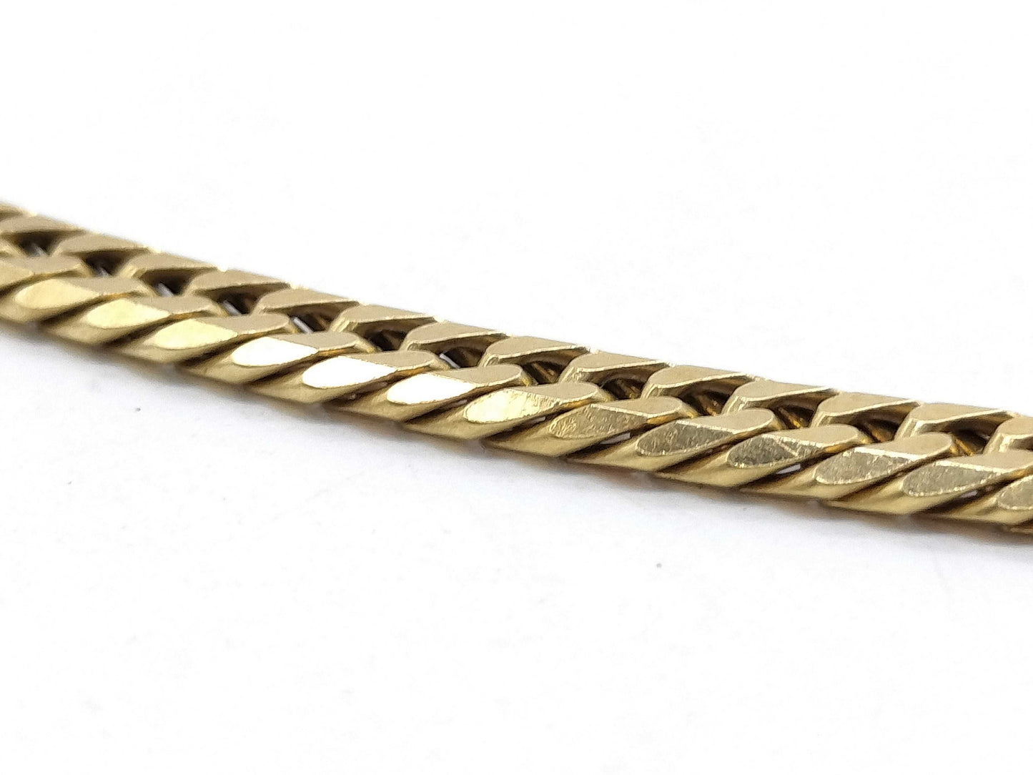 6-sided double 18K gold kihei necklace, 30.1g