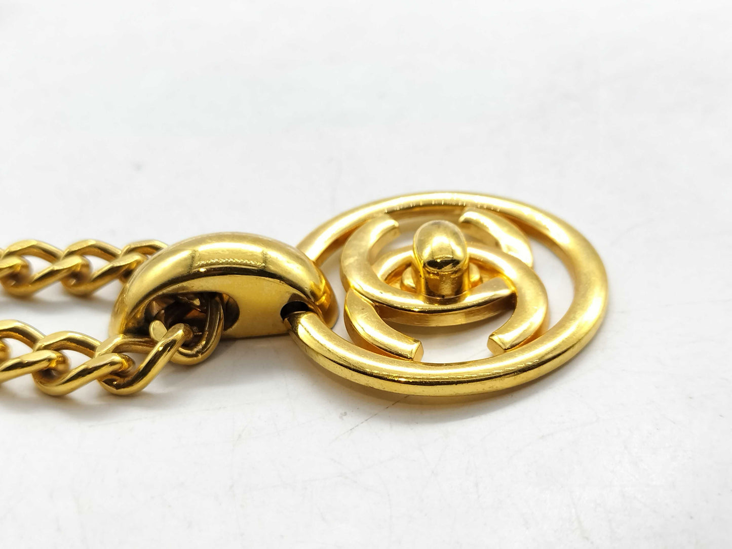 CHANEL 97 P Turn Lock Necklace Necklace