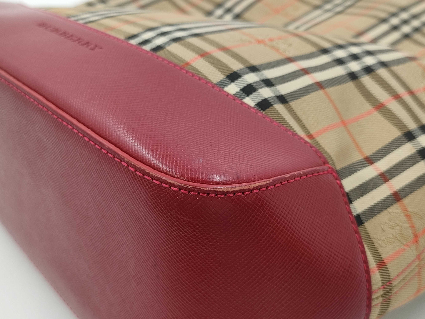 BURBERRY Nova Check Handbag Handbag