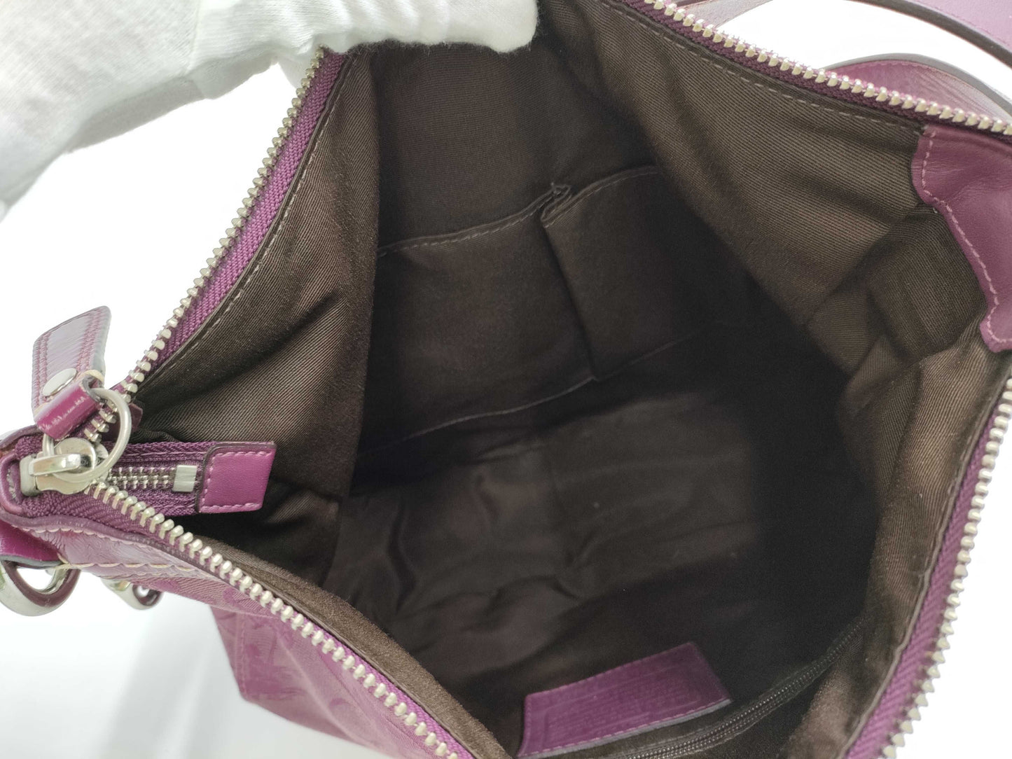 COACH 3-piece denim shoulder bag/FURLA leather tote shoulder bag