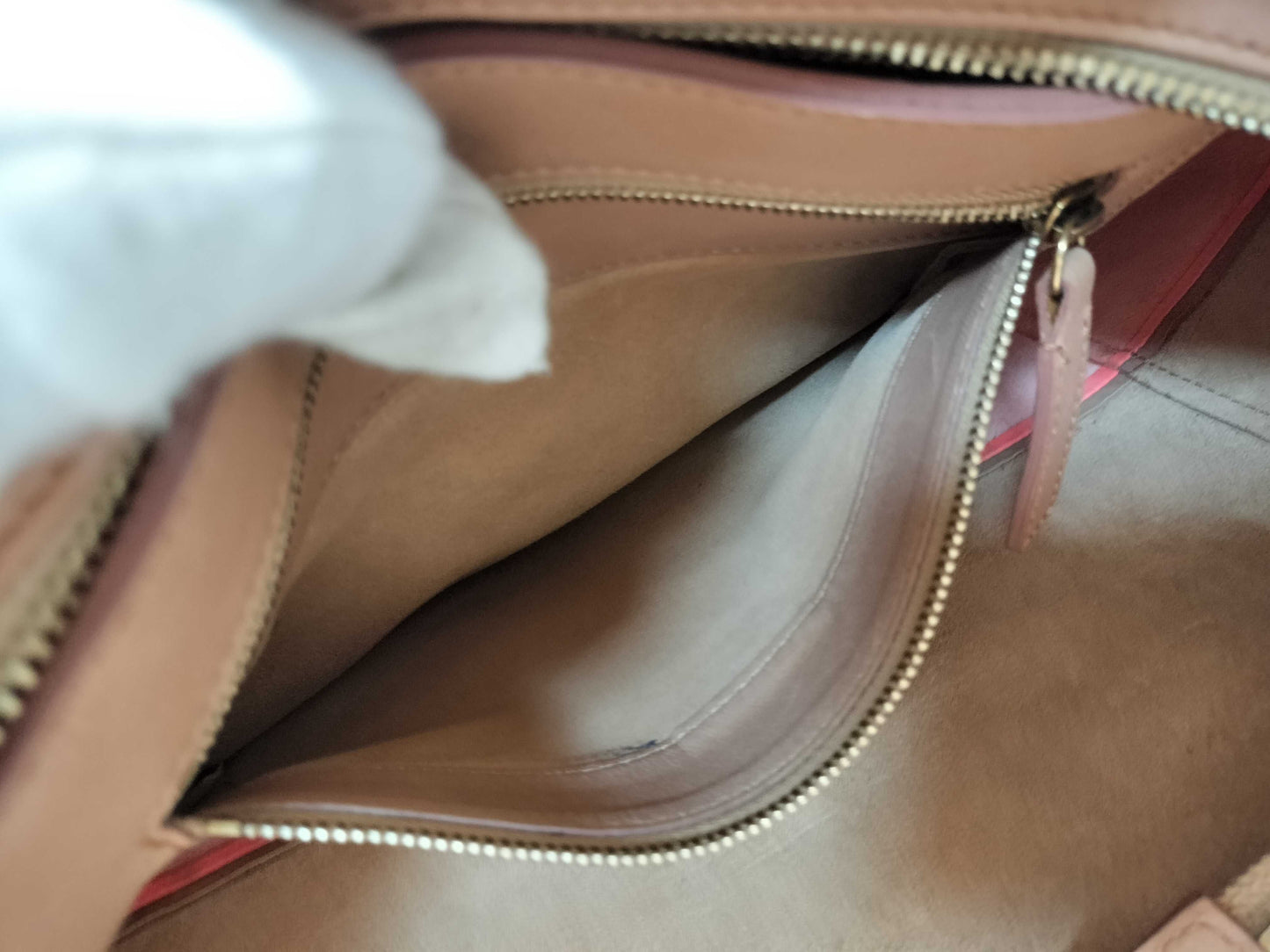 CELINE Cabas Horizontal/Leather Tote Bag/Bicolor Tote Bag