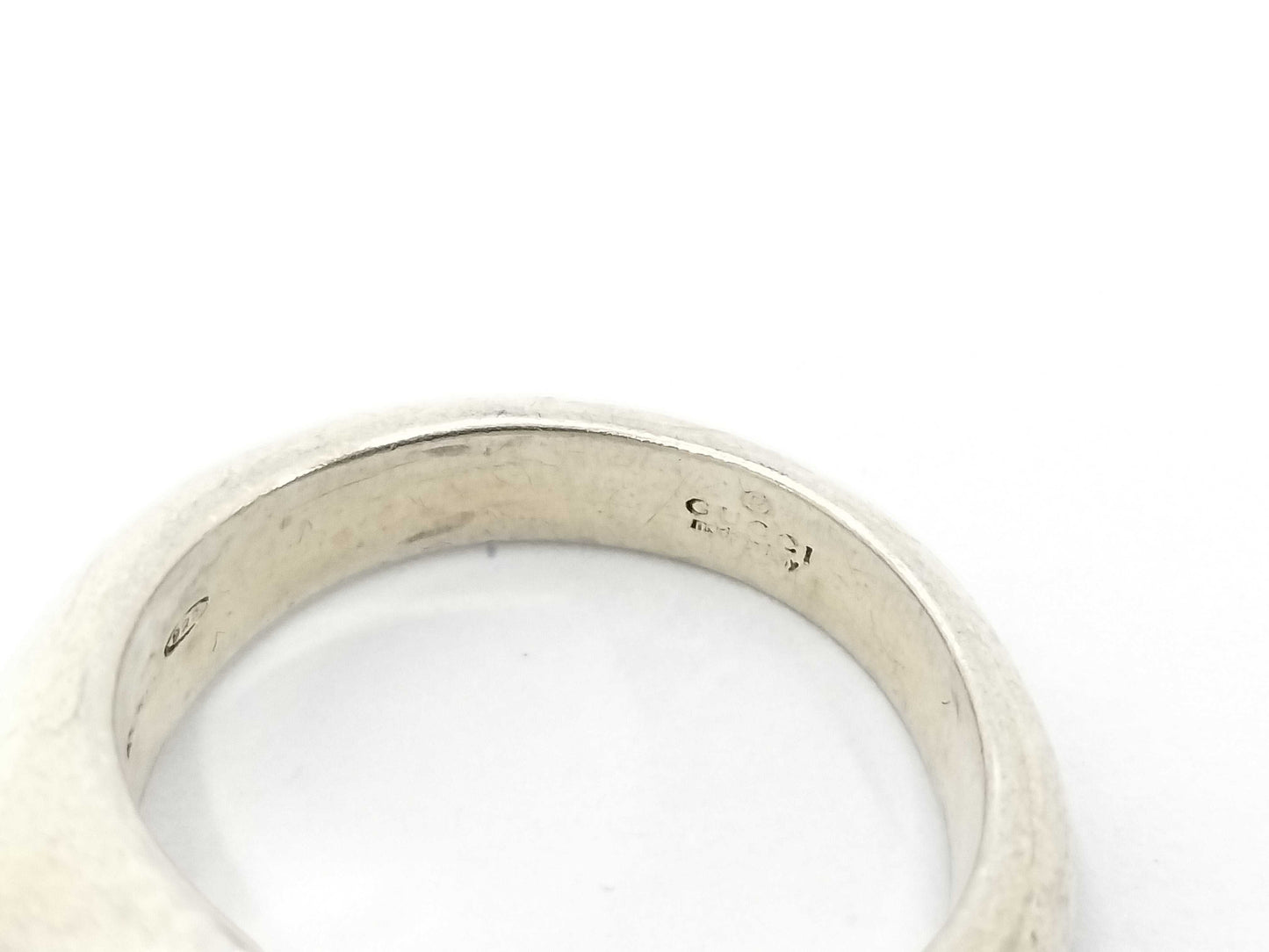 GUCCI Interlocking Signet Double G Ring