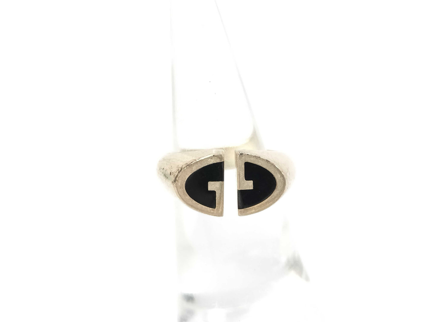 GUCCI Interlocking Signet Double G Ring
