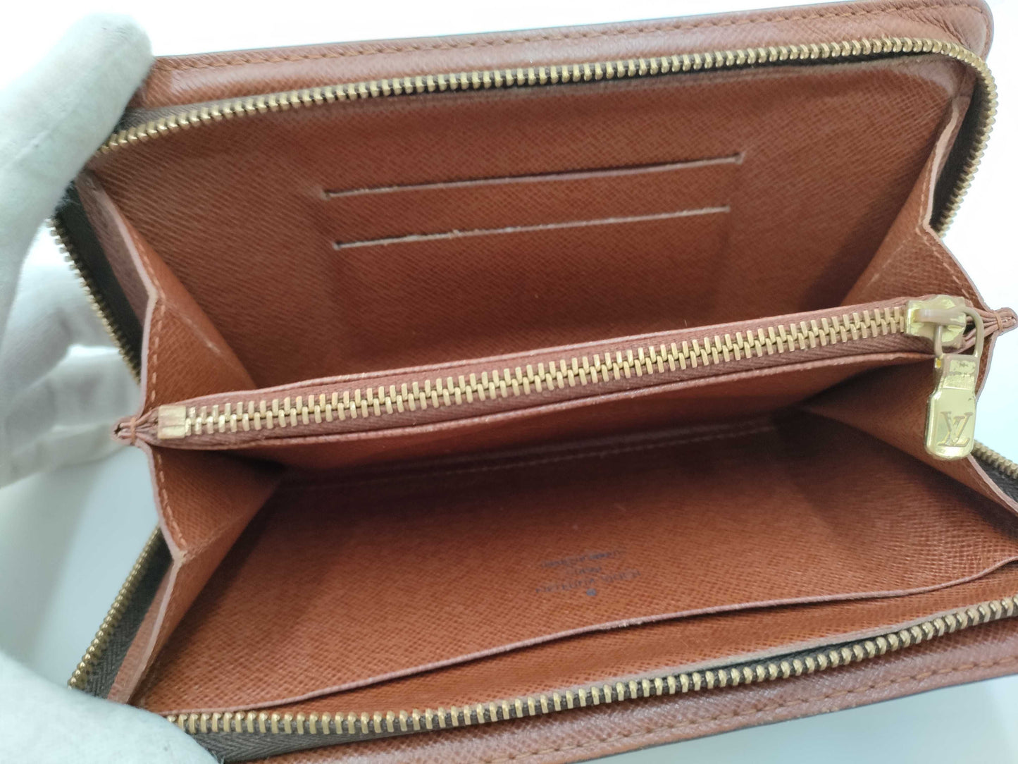 LOUIS VUITTON Monogram M61727 Porte Monne Zip Wallet