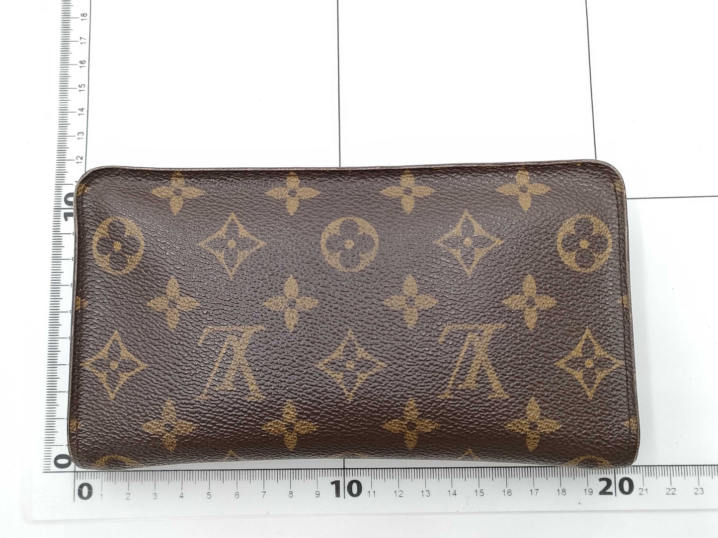 LOUIS VUITTON Monogram M61727 Porte Monne Zip Wallet