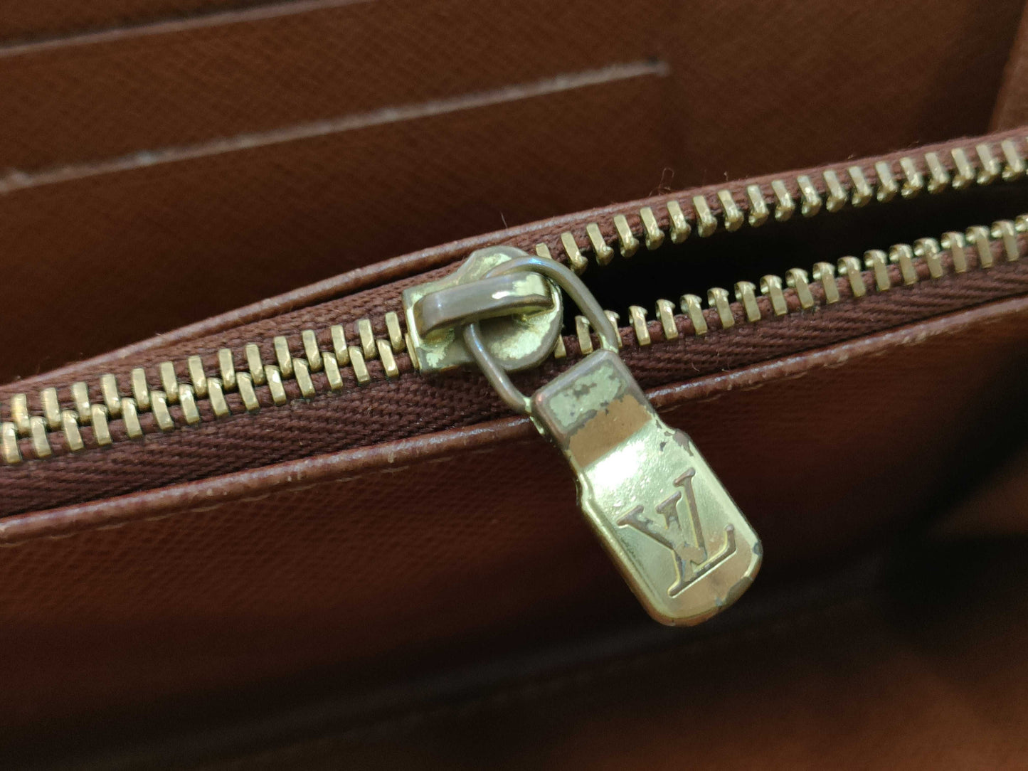 LOUIS VUITTON Monogram M61727 Porte Monne Zip Wallet