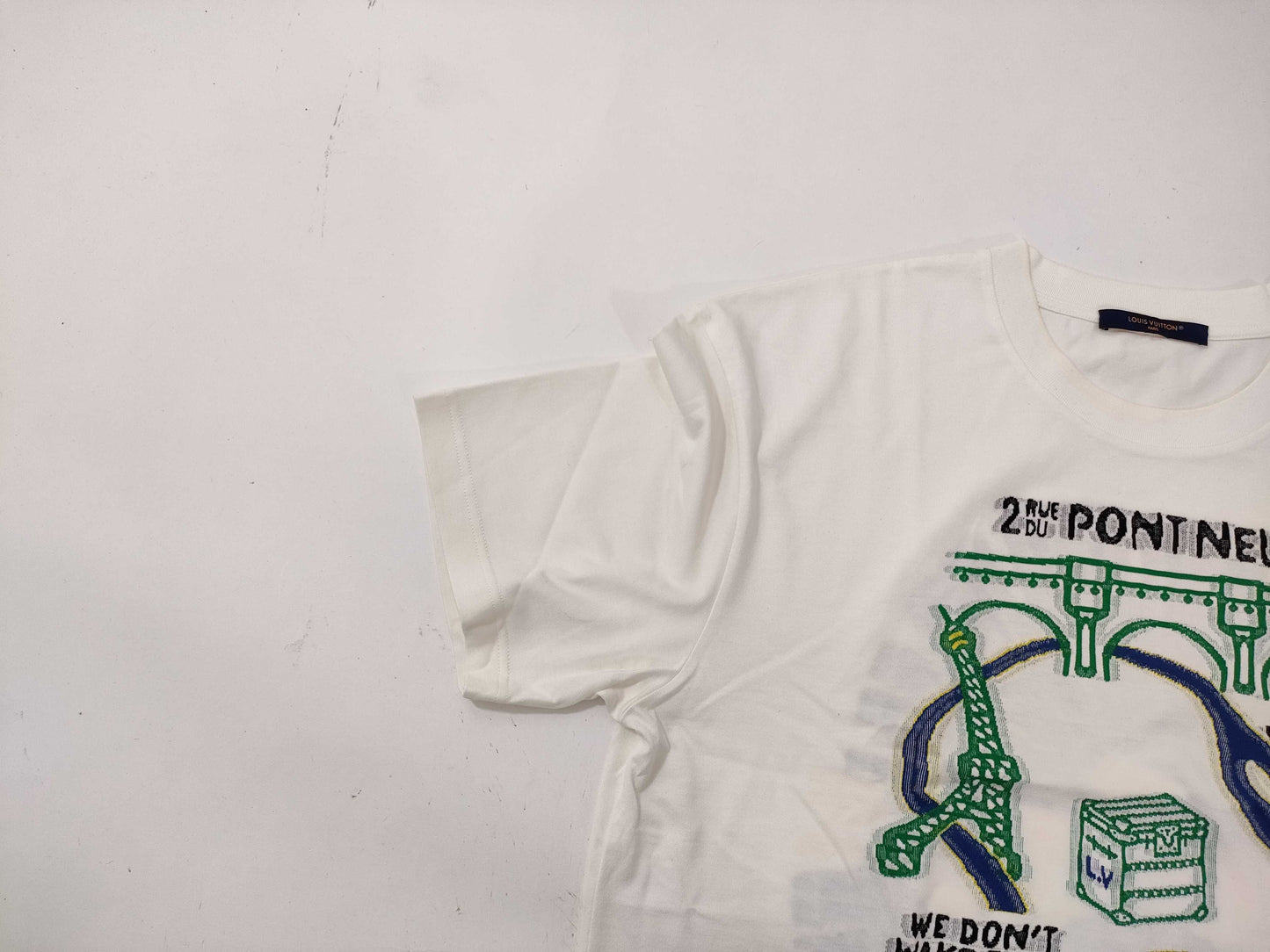 LOUIS VUITTON Intarsia Graphic Cotton T-Shirt RM241 IGT HGY72W T-Shirt