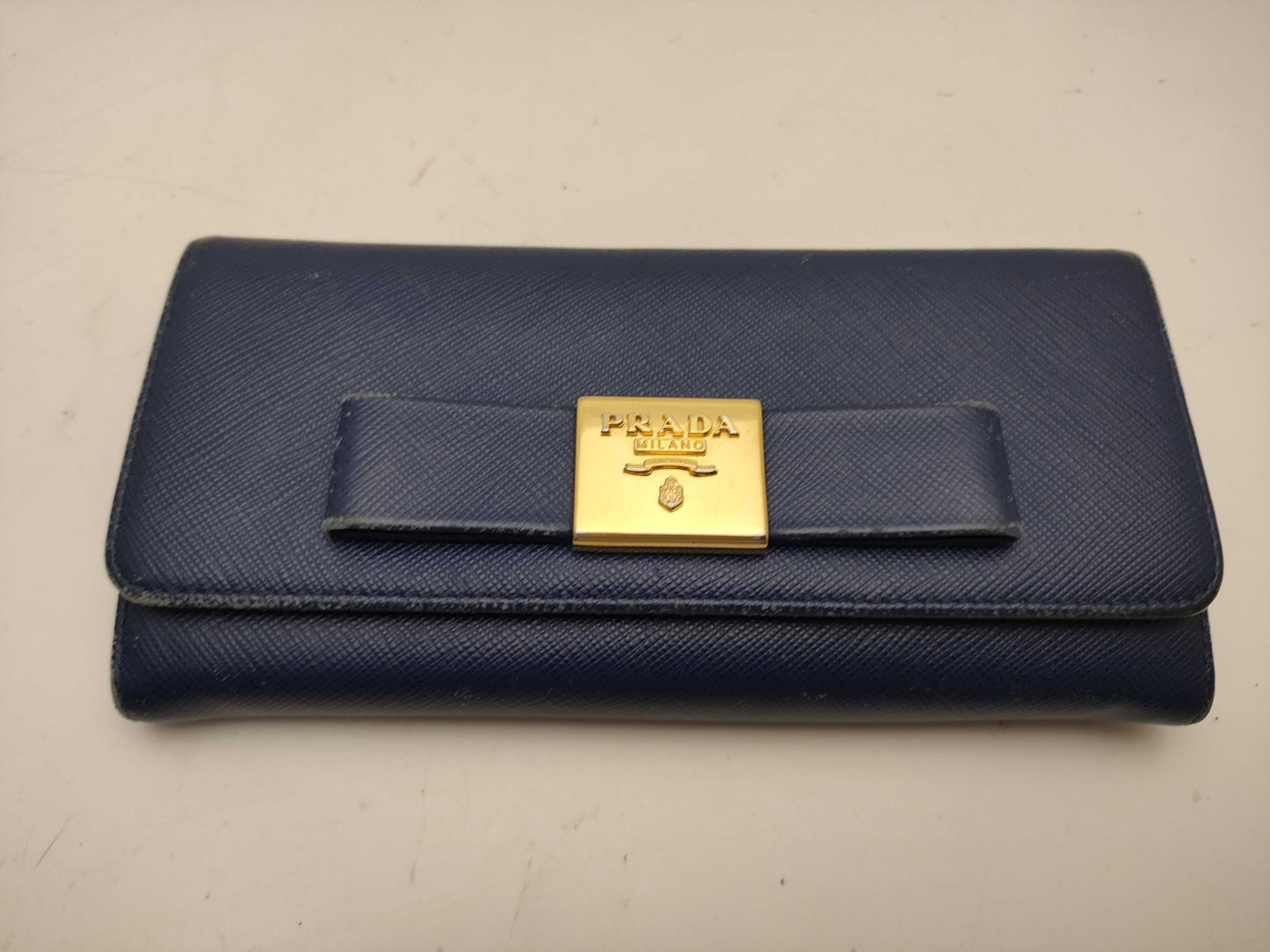 PRADA Saffiano Ribbon Long Wallet