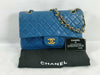 CHANEL Lambskin Double Flap Matelasse Shoulder Bag
