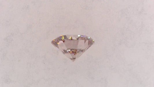 0.120ct FANCY ORANGY PINK SI-1 ****/GD/FR MEDIUM BLUE NATURAL 3.15-3.22X1.89mm RD Diamond Loose