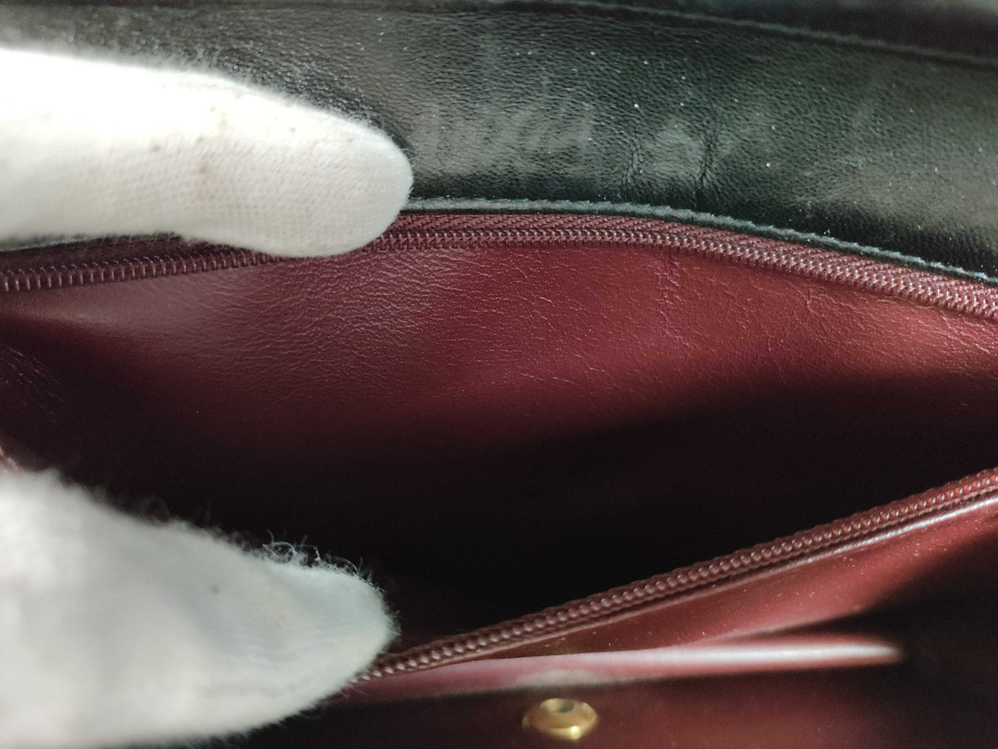 CHANEL Lambskin Push Lock Shoulder Bag