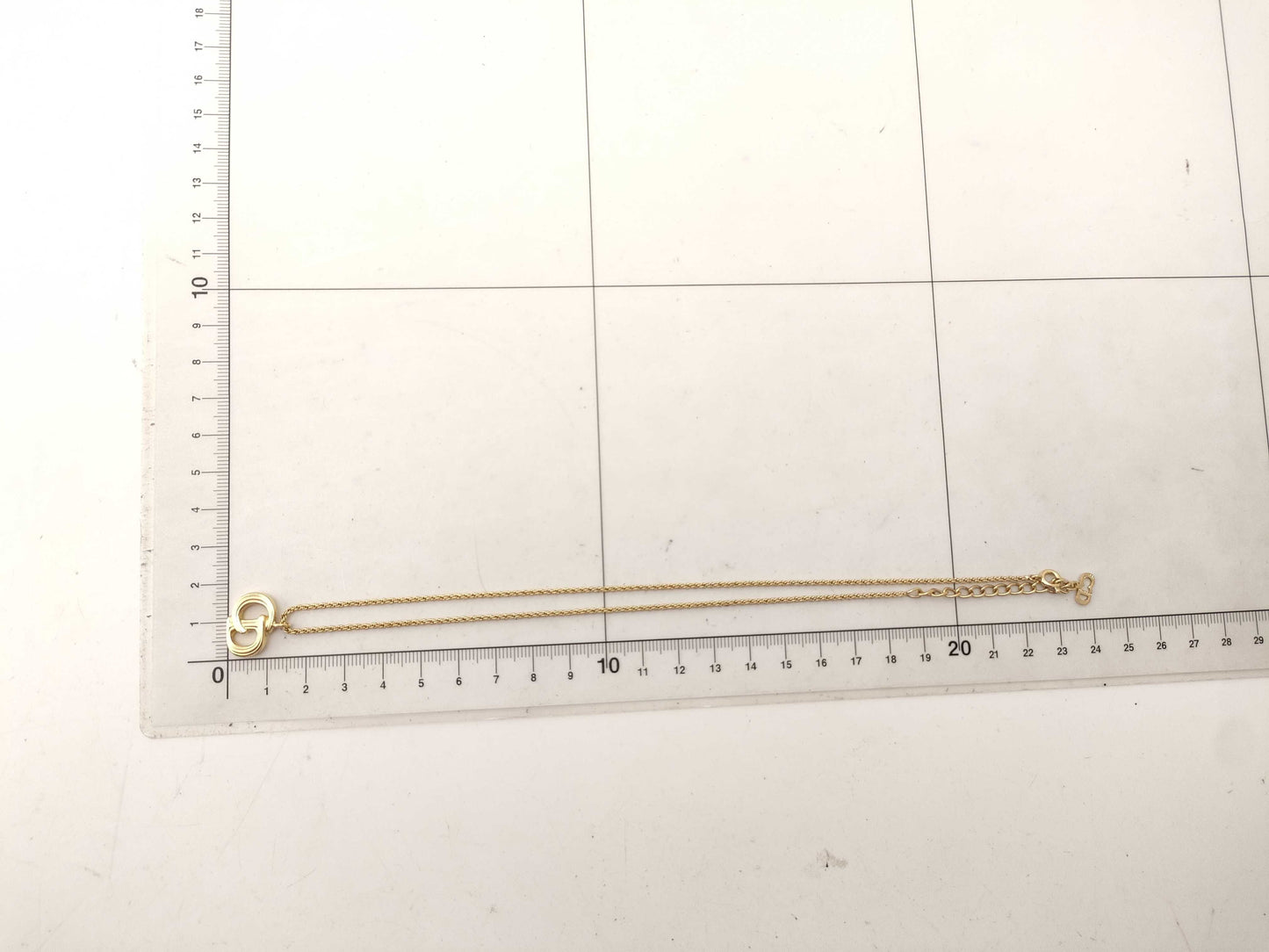 Dior CD logo necklace necklace
