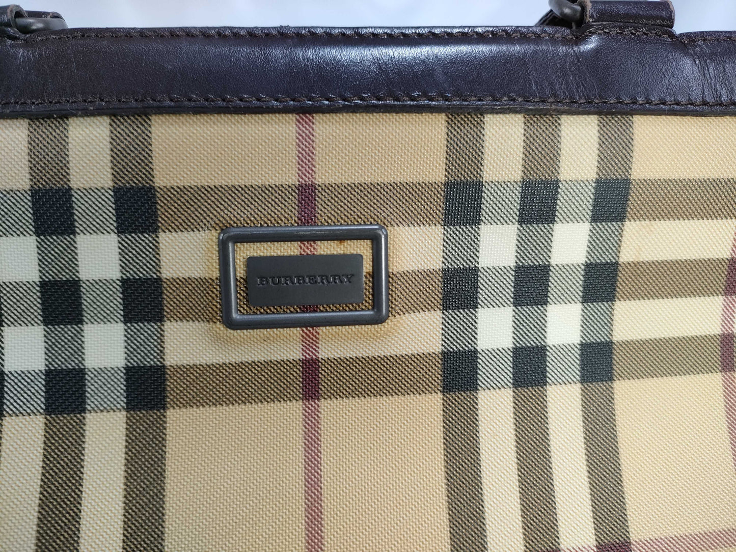 BURBERRY Nova Check Tote Bag