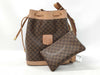CELINE Drawstring Shoulder Bag with Pouch