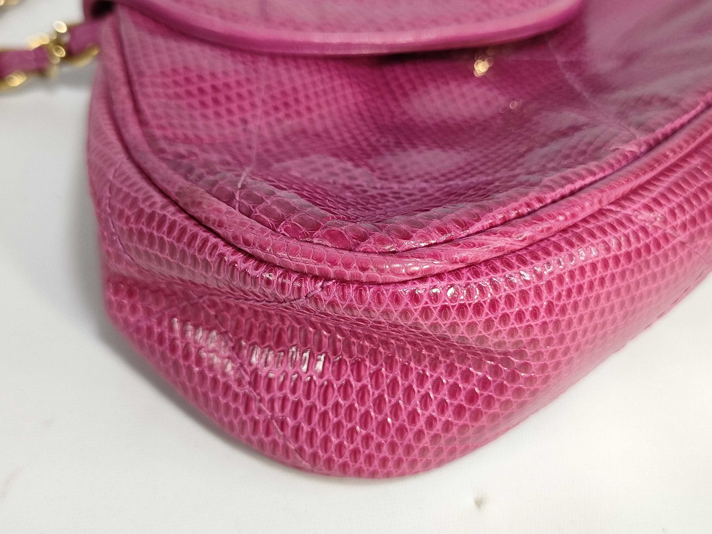CHANEL Coco Mark No. 1 Lizard Chain Bag Shoulder Bag