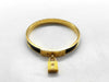 HERMES Kelly Cadena Gold/Red Bangle Bracelet Bracelets & Bangles