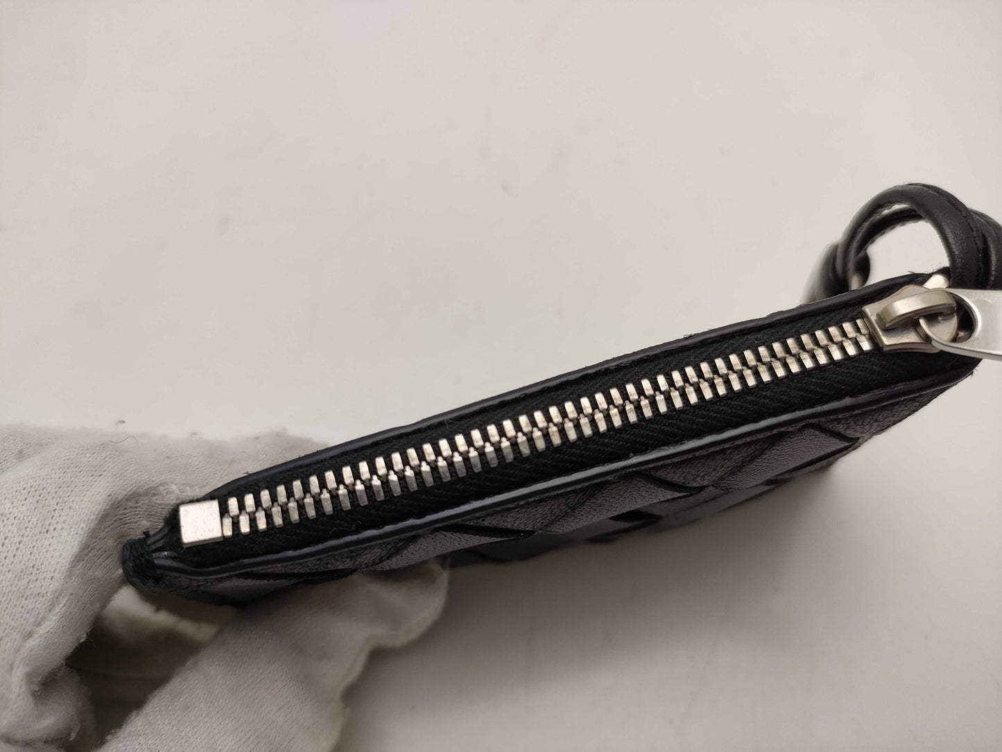 BOTTEGA VENETA Intrecciato/Key Case/Coin Case/Black/Box Coin Case
