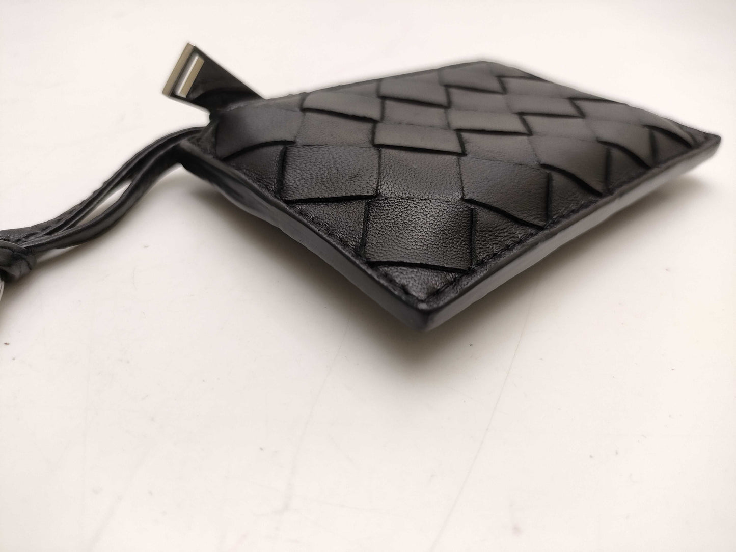 BOTTEGA VENETA Intrecciato/Key Case/Coin Case/Black/Box Coin Case