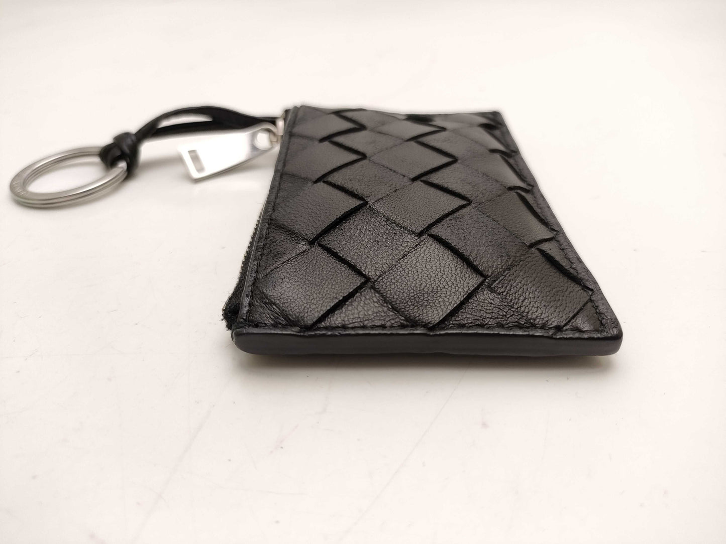 BOTTEGA VENETA Intrecciato/Key Case/Coin Case/Black/Box Coin Case