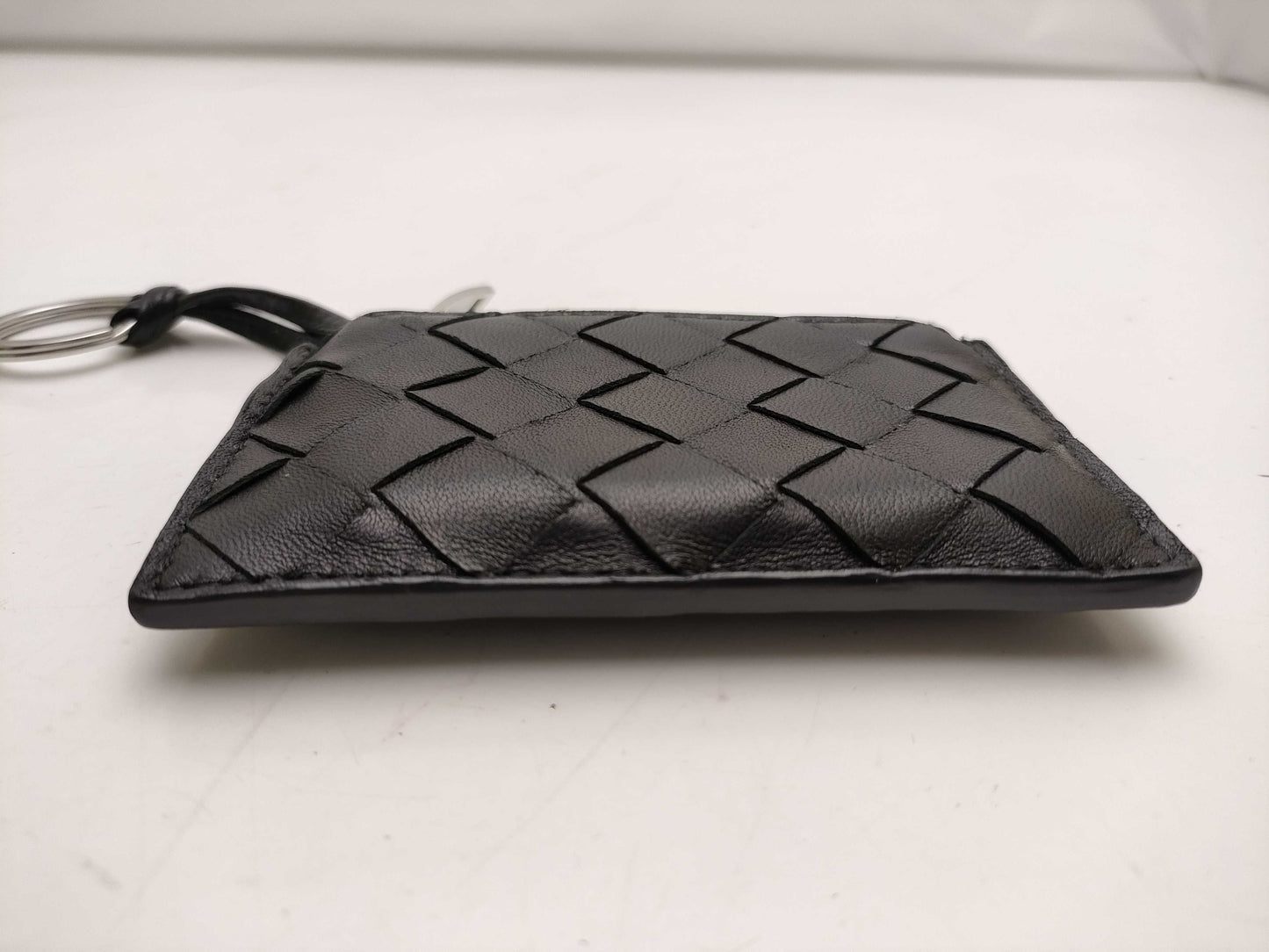 BOTTEGA VENETA Intrecciato/Key Case/Coin Case/Black/Box Coin Case
