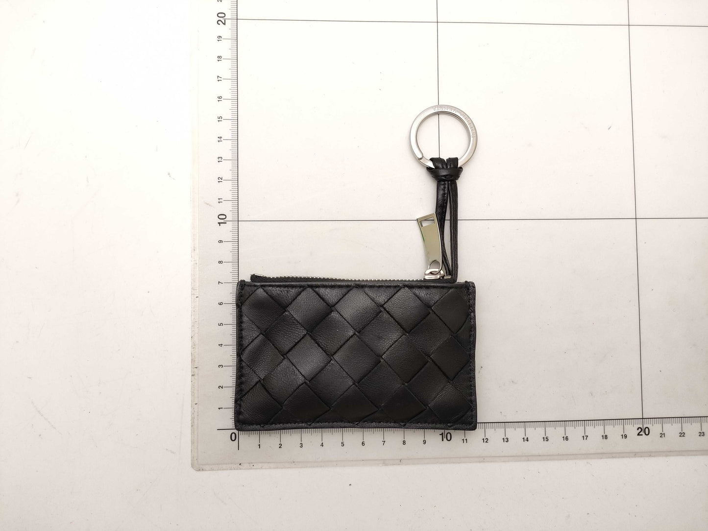 BOTTEGA VENETA Intrecciato/Key Case/Coin Case/Black/Box Coin Case