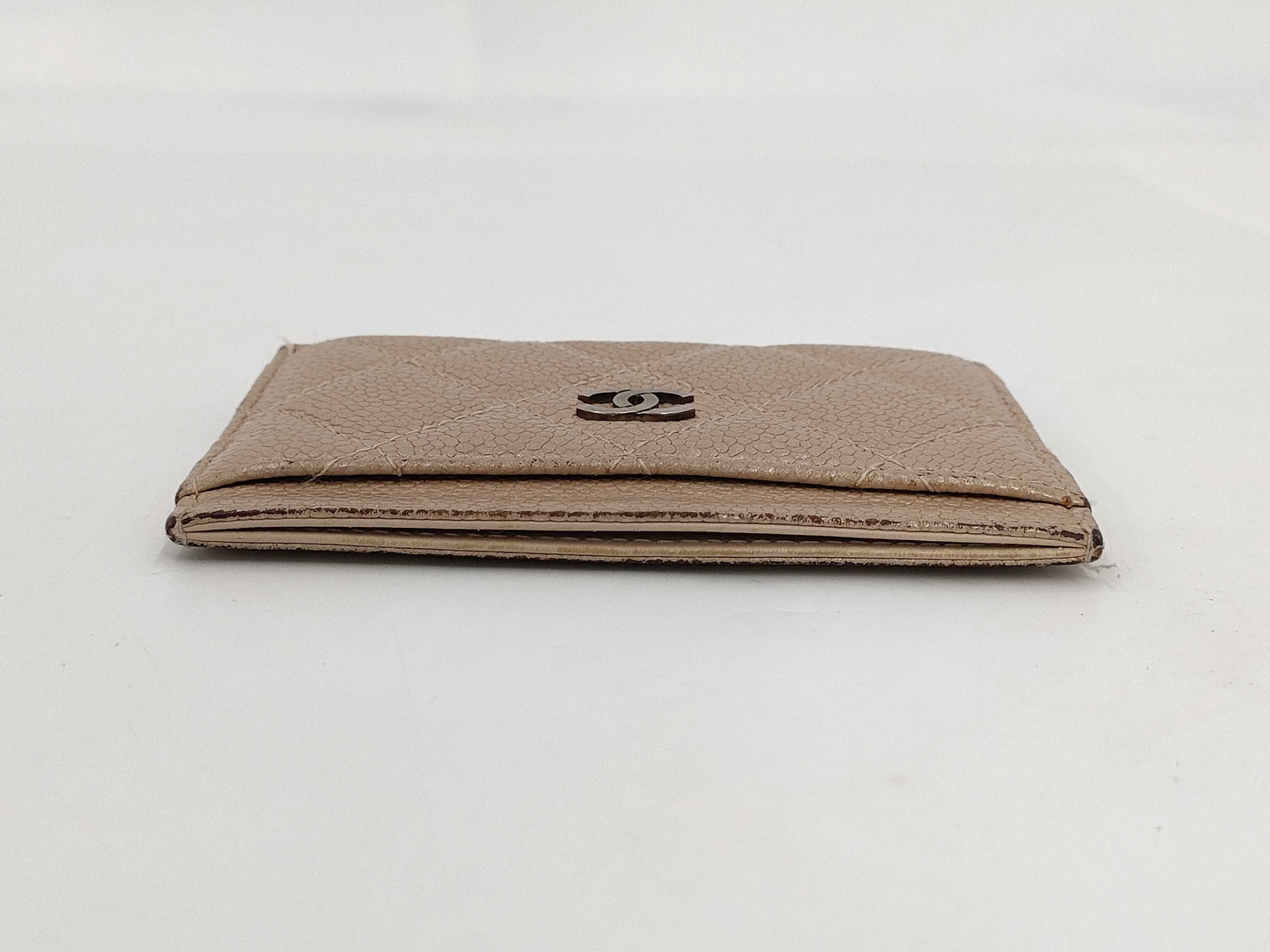 CHANEL Caviar Skin Card Case, Card Case, Pass Case, Business Card Case