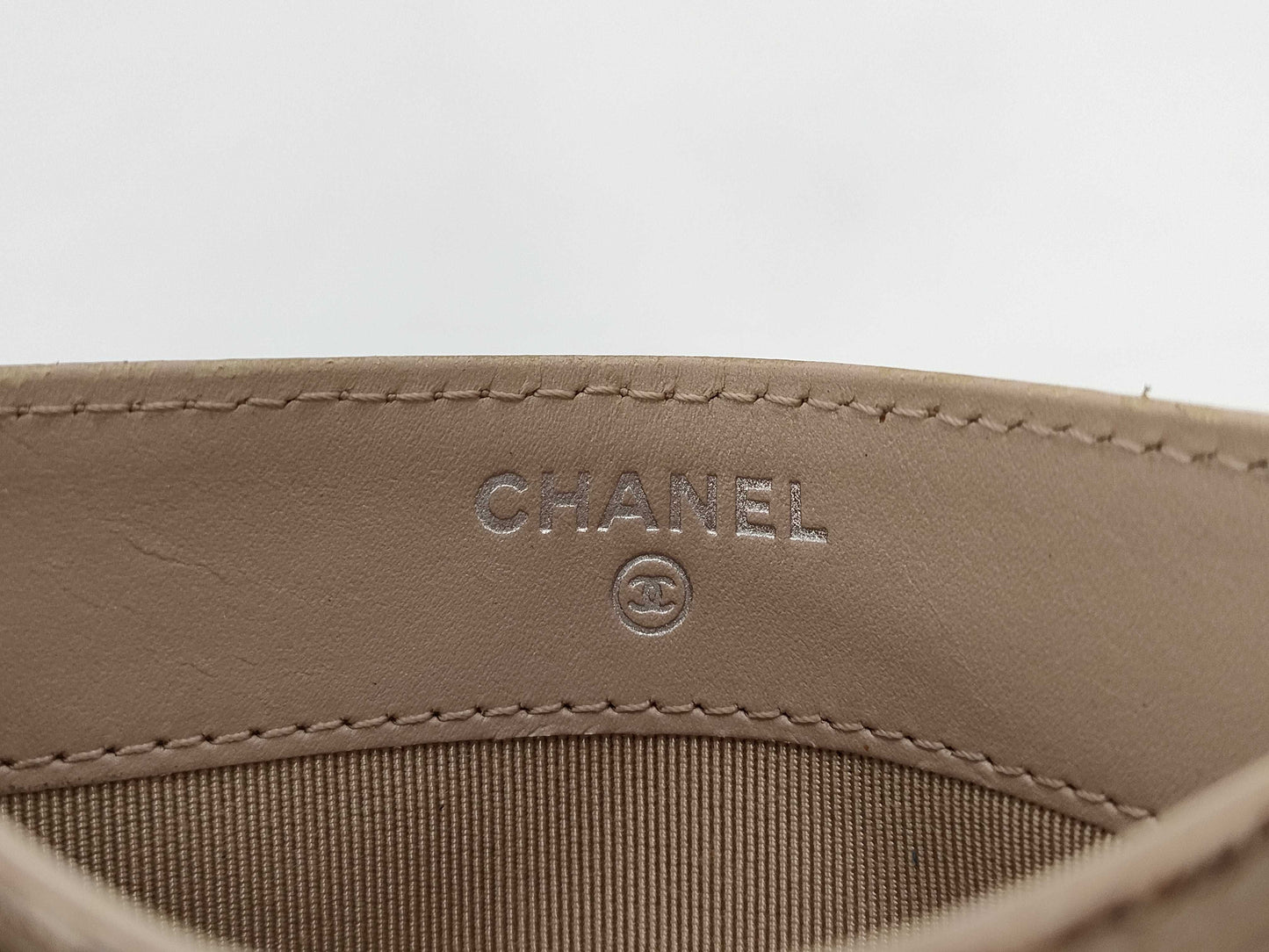 CHANEL Caviar Skin Card Case, Card Case, Pass Case, Business Card Case
