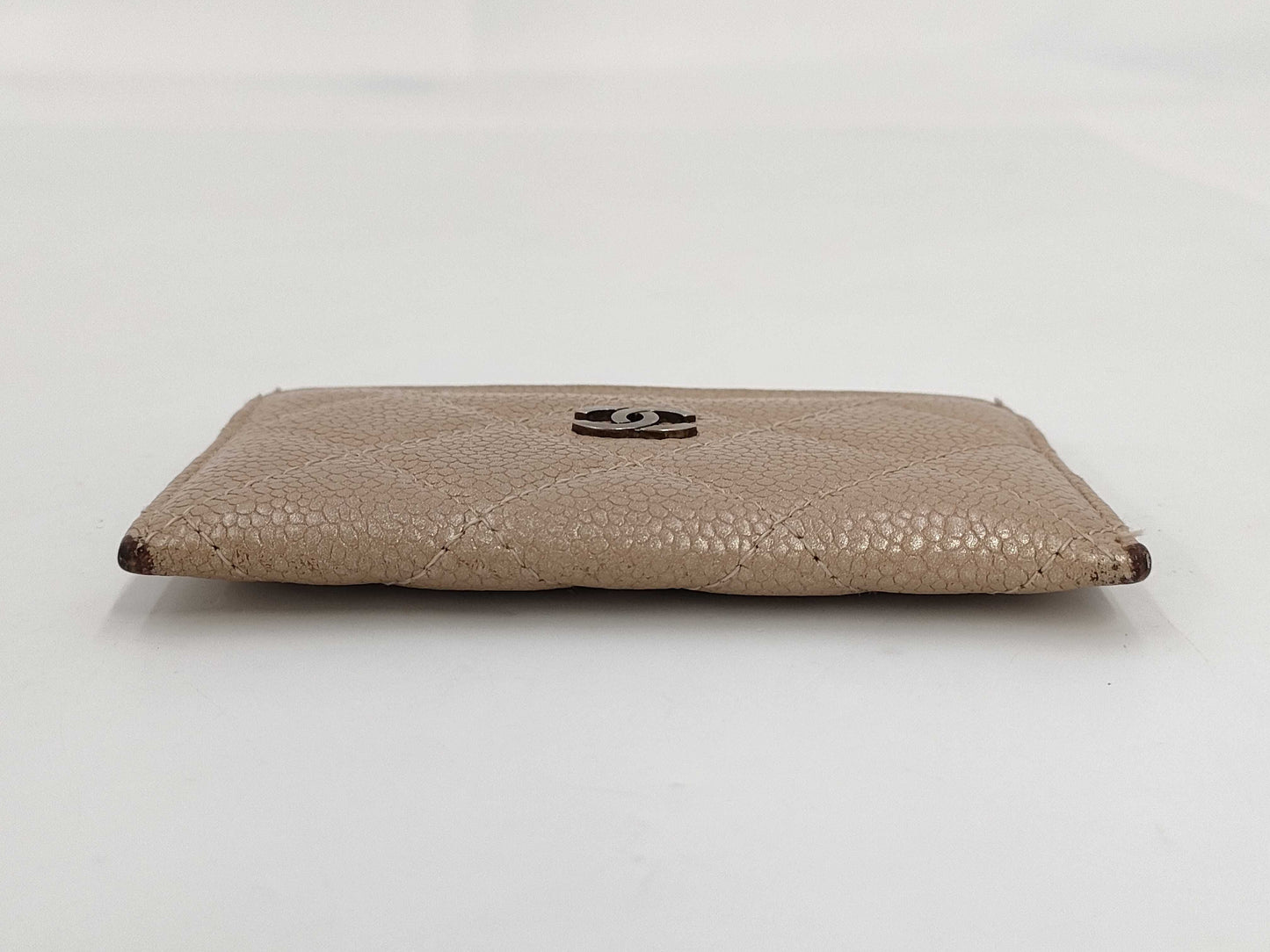 CHANEL Caviar Skin Card Case, Card Case, Pass Case, Business Card Case