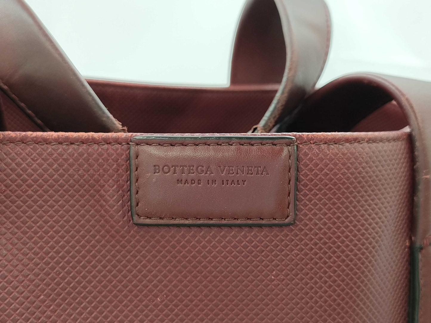 BOTTEGA VENETA Marco Polo Embossed PVC Tote Bag