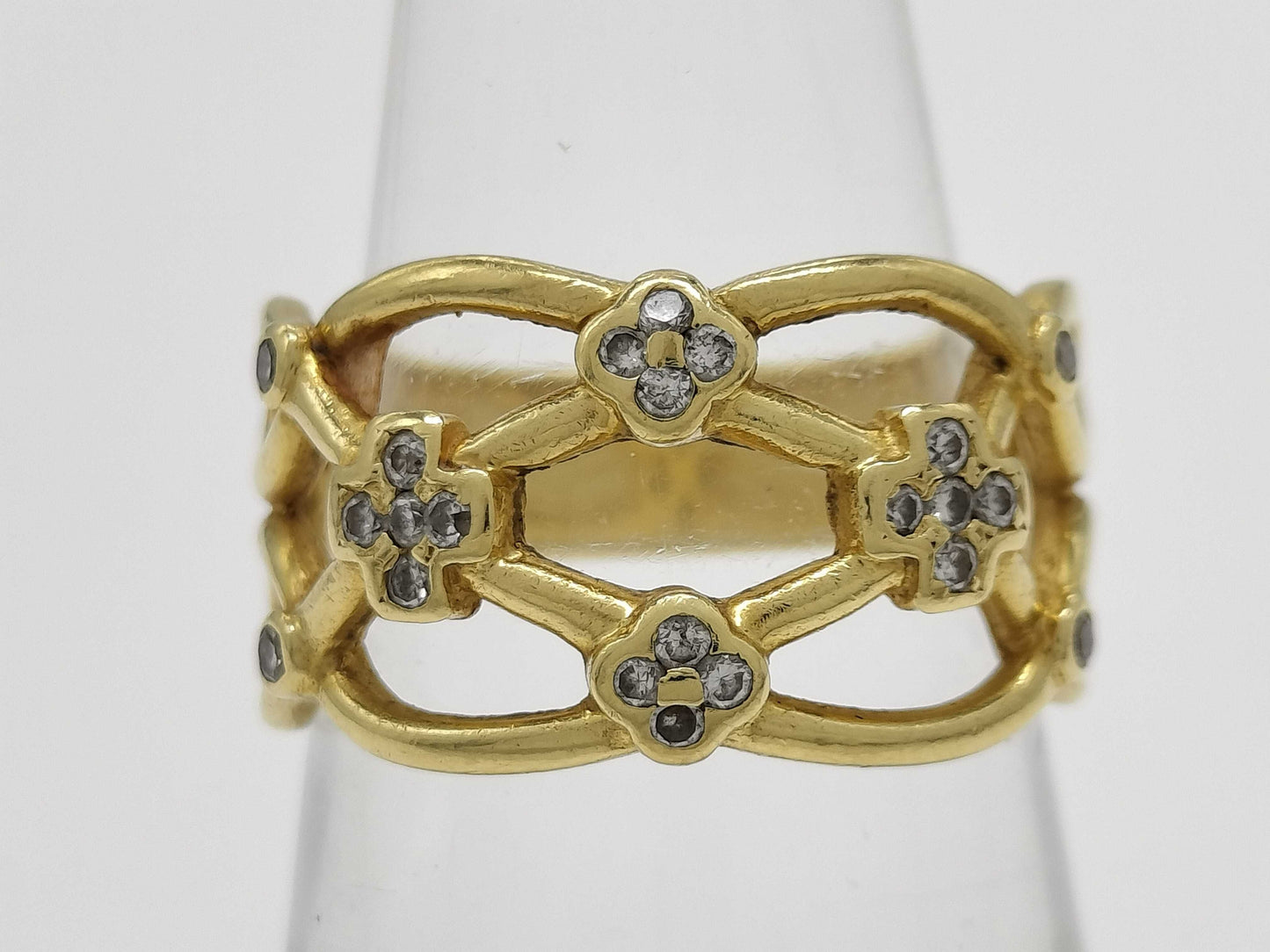D0.18ct K18 5.7g Ring
