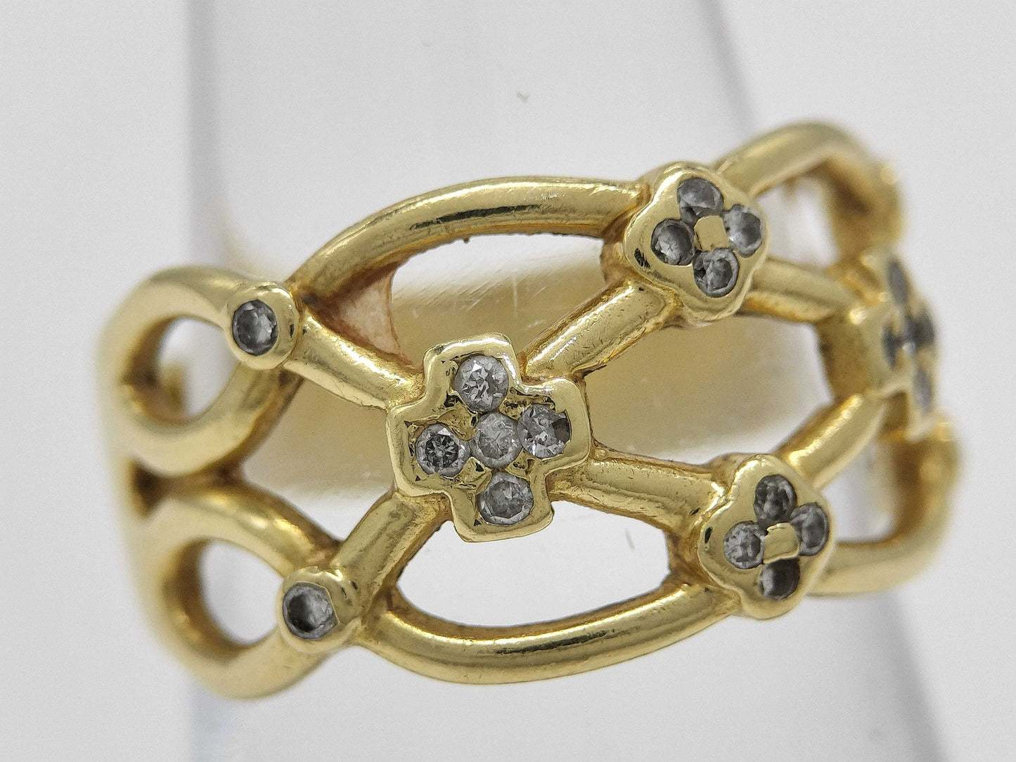 D0.18ct K18 5.7g Ring