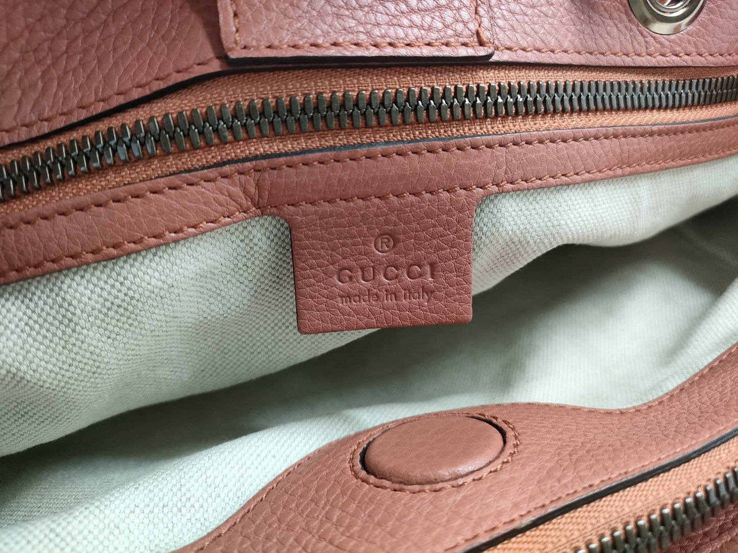 GUCCI Bamboo 323660 Pink 2-way Handbag