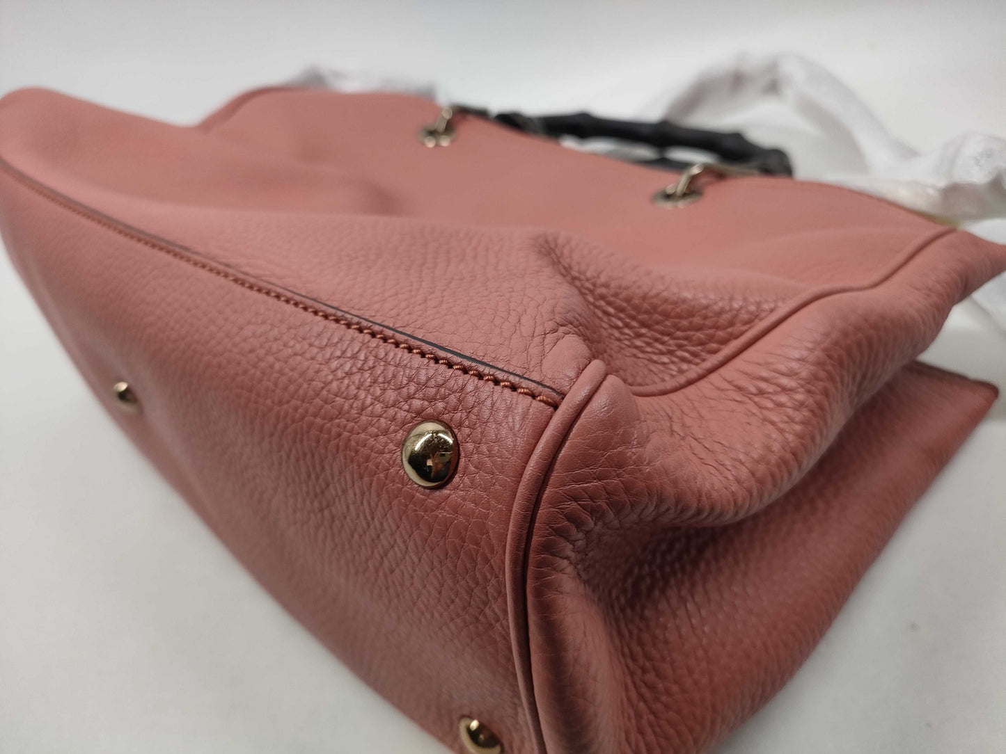 GUCCI Bamboo 323660 Pink 2-way Handbag