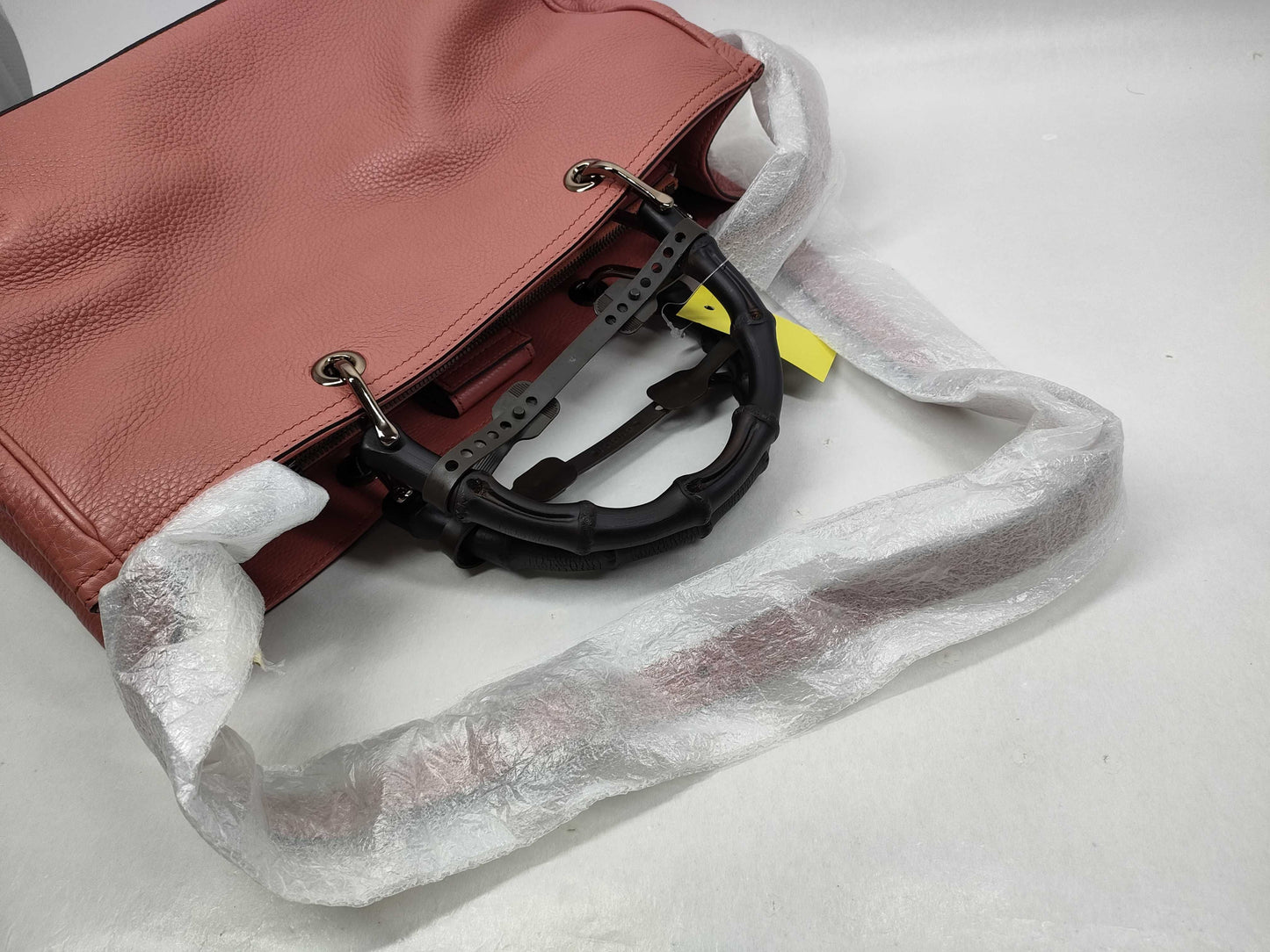 GUCCI Bamboo 323660 Pink 2-way Handbag
