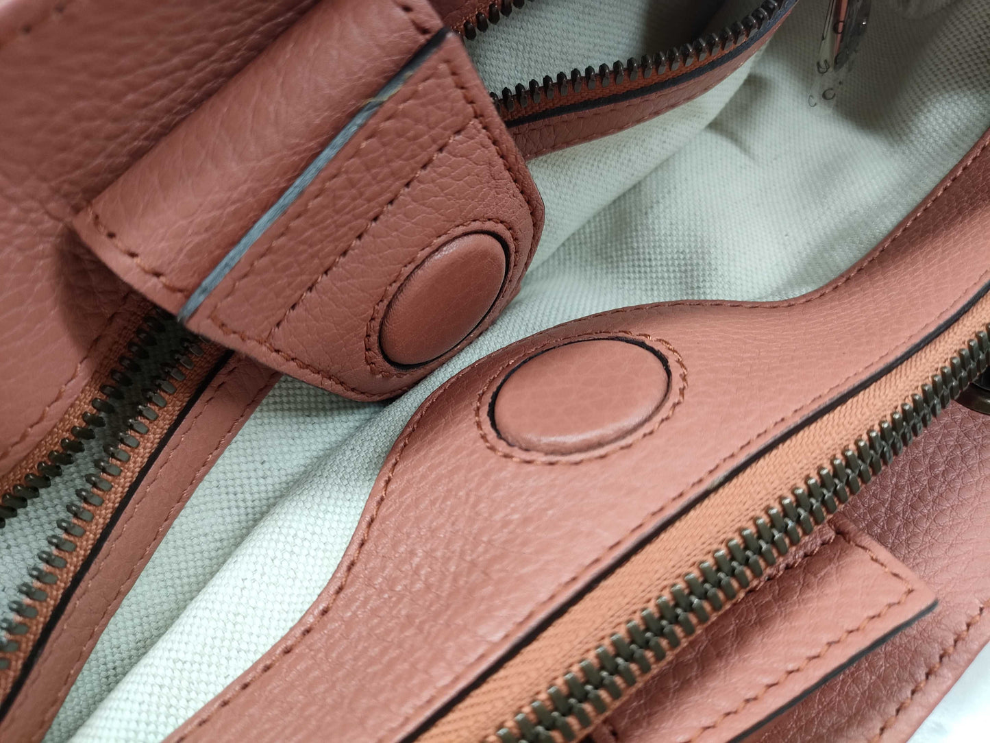 GUCCI Bamboo 323660 Pink 2-way Handbag