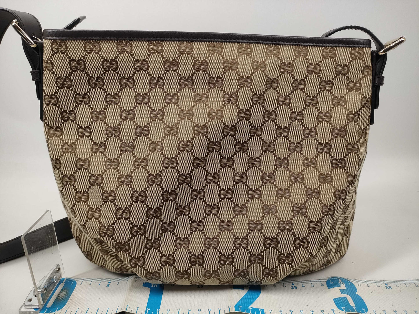 GUCCI GG Canvas 388930 Brown Shoulder Bag