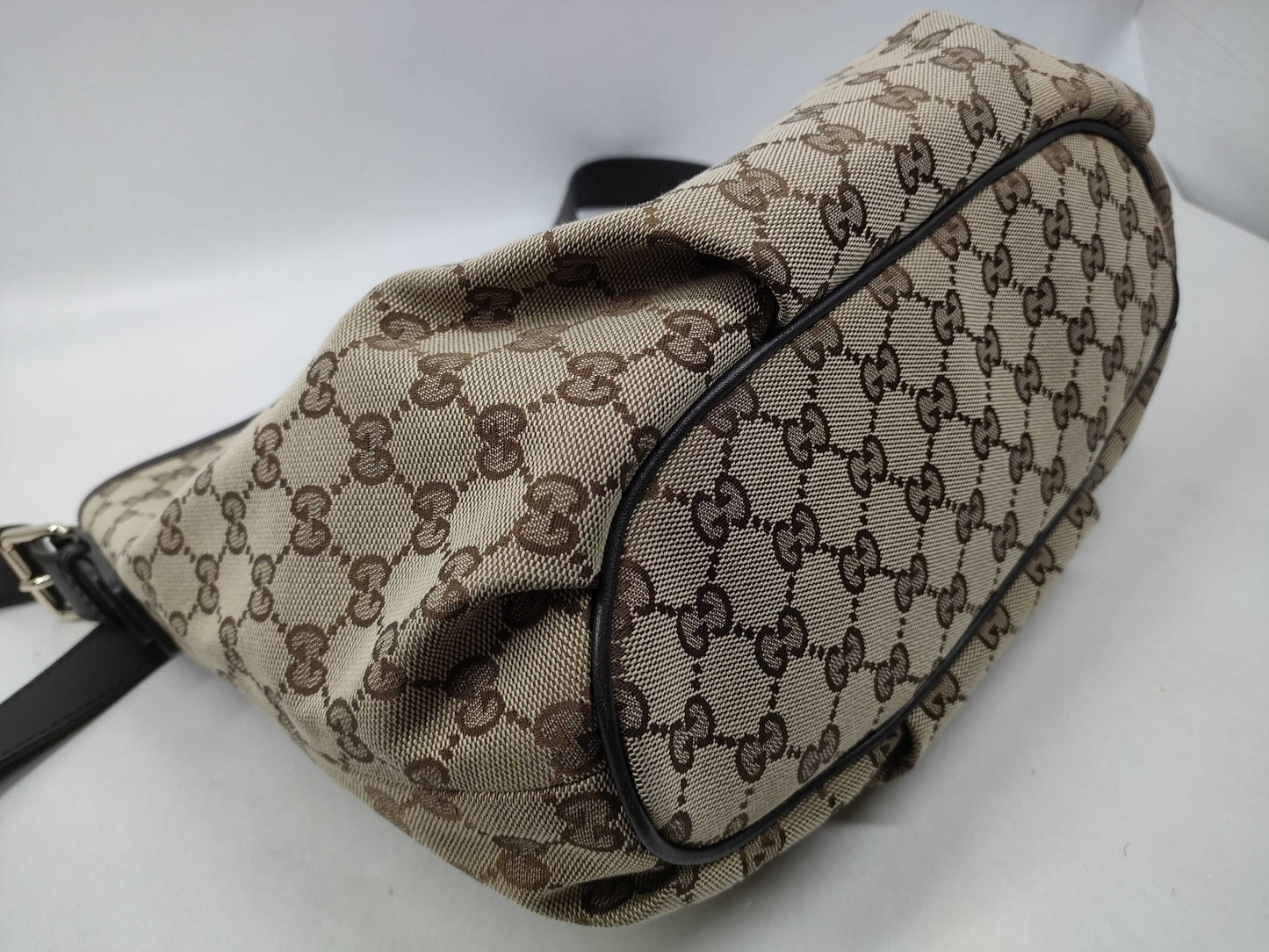 GUCCI GG Canvas 388930 Brown Shoulder Bag