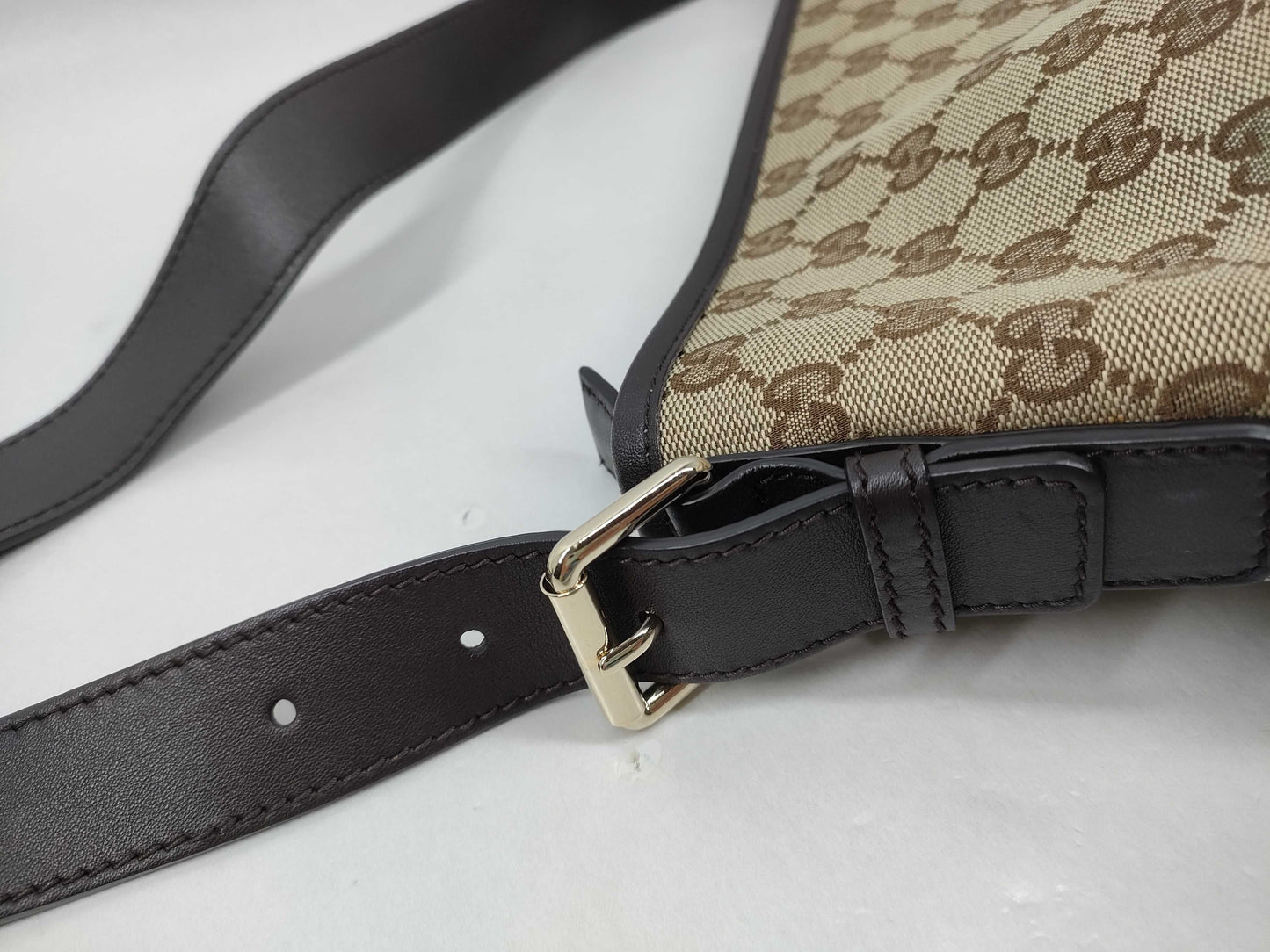 GUCCI GG Canvas 388930 Brown Shoulder Bag