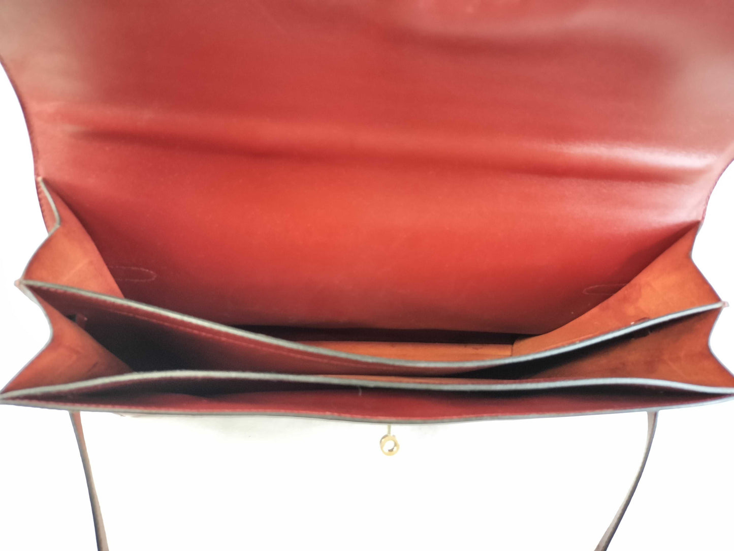 HERMES Kelly Depeche 38 Box Calf Handbag