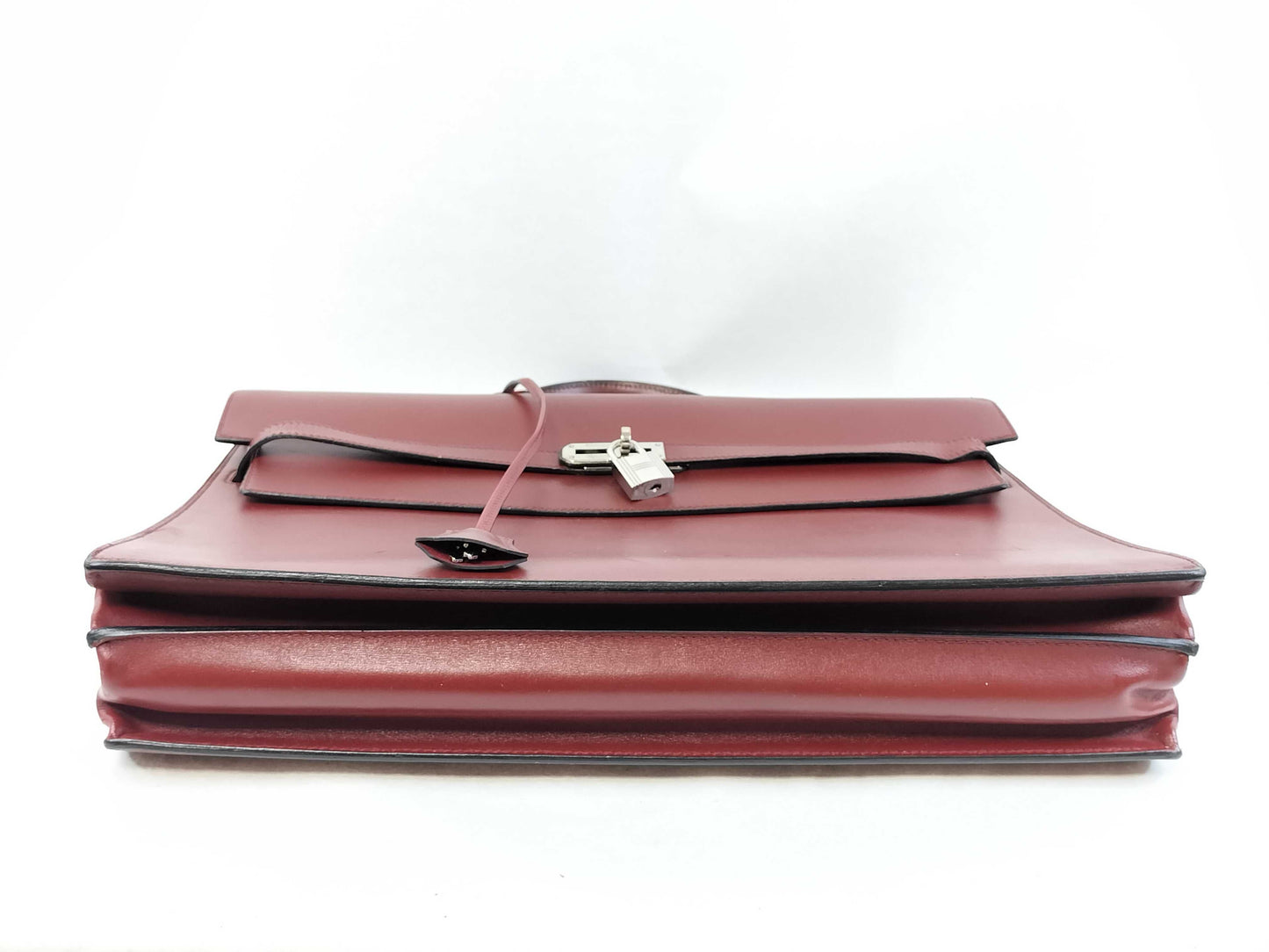 HERMES Kelly Depeche 38 Box Calf Handbag