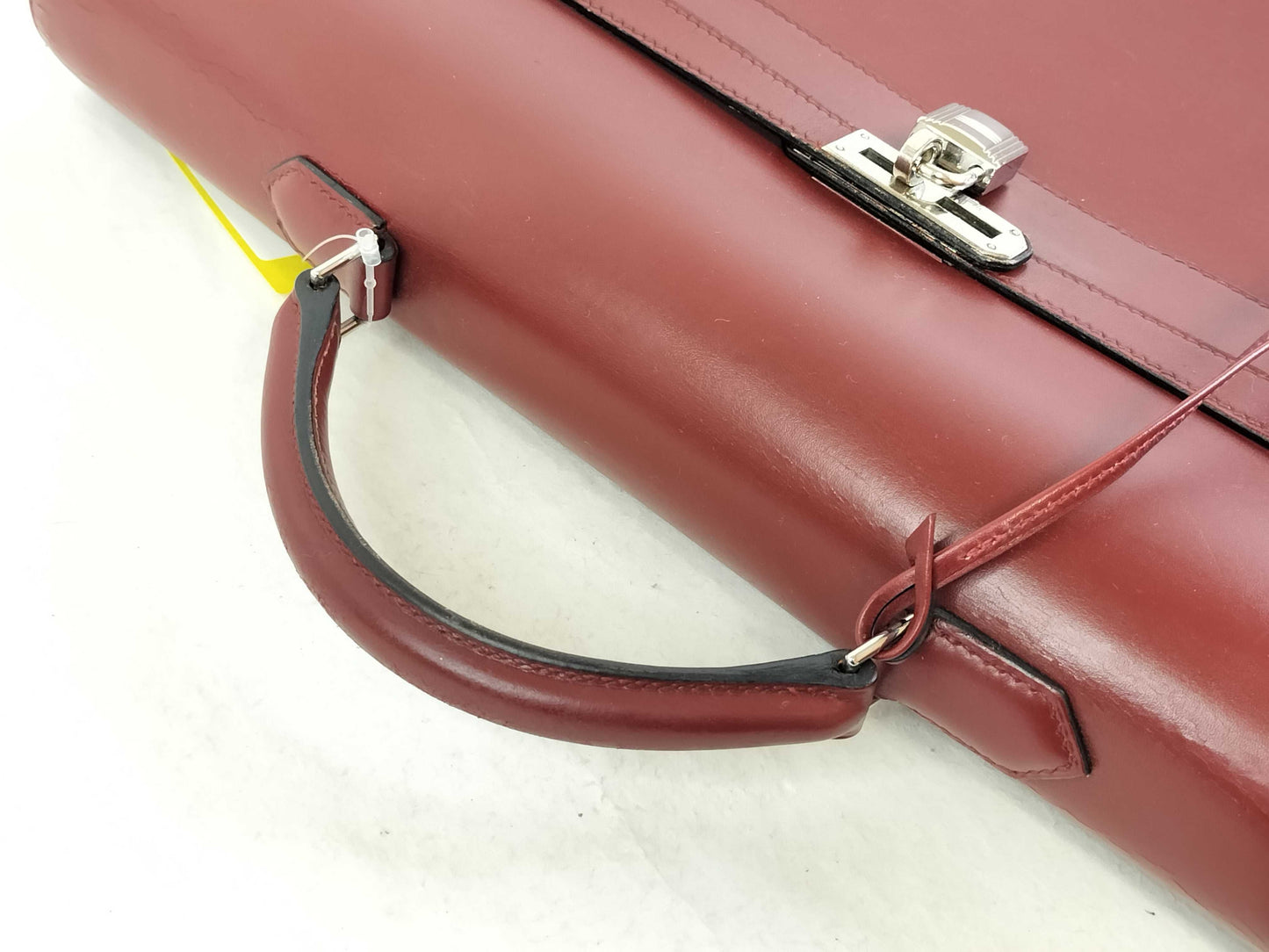 HERMES Kelly Depeche 38 Box Calf Handbag