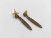 Yves Saint Laurent Rhinestone Logo Earrings